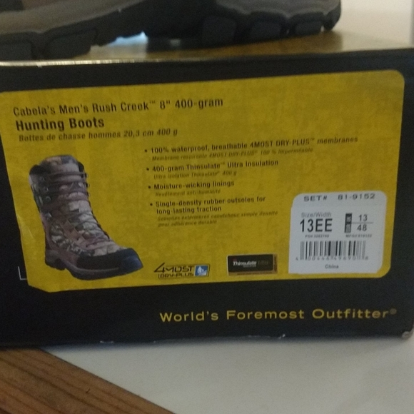 cabela's rush creek waterproof hunting boots for men